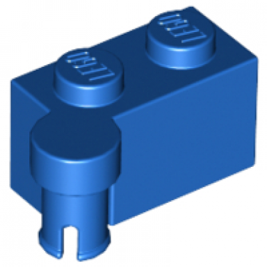 blue hinge brick 1 x 4 swivel top