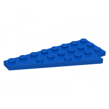 blue wedge plate 8 x 4 wing left without underside stud notch