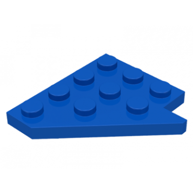 blue wedge plate 4 x 4 wing left