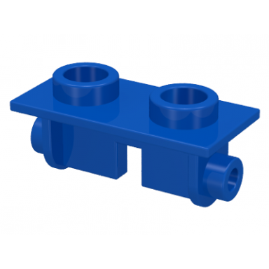 blue hinge brick 1 x 2 top plate