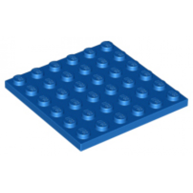 blue plate 6 x 6