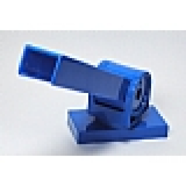 blue duplo crane lower section with pivot and swivel