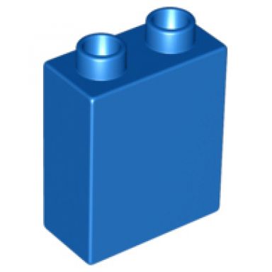 blue duplo brick 1 x 2 x 2