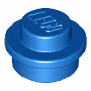 blue plate round 1 x 1