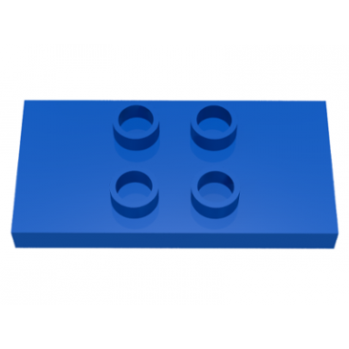 duplo tile modified 2 x 4 x 1 3 thin with 4 center studs