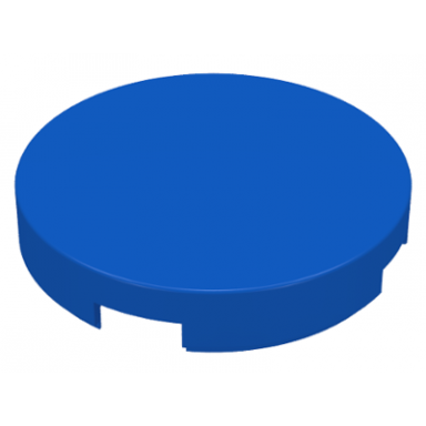 blue tile round 2 x 2