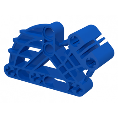 blue bionicle bohrok rib cage liftarm 2 x 4 x 7 angled