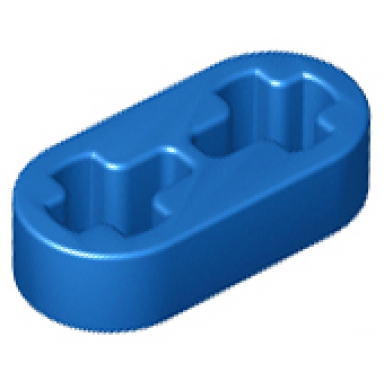 blue technic liftarm thin 1 x 2 - axle holes
