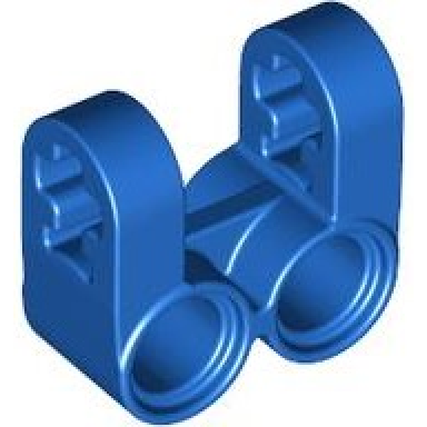 blue technic axle and pin connector perpendicular double split
