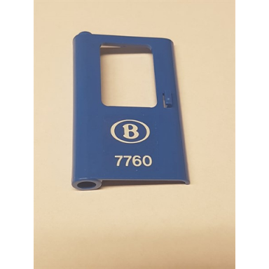 blue door 1 x 4 x 5 train left thin support at bottom with belgian train logo and 7760 pattern sticker - set 7760