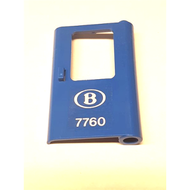 blue door 1 x 4 x 5 train right thin support at bottom with belgian train logo and 7760 pattern sticker - set 7760