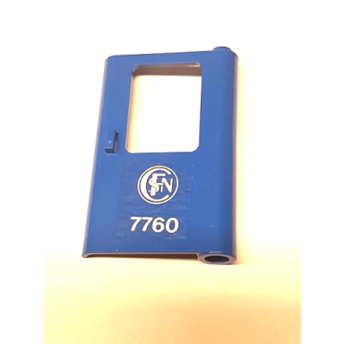 blue door 1 x 4 x 5 train right thin support at bottom with french old version train logo and 7760 pattern sticker - set 7760