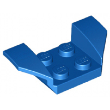 blue vehicle mudguard 2 x 4 with flared wings