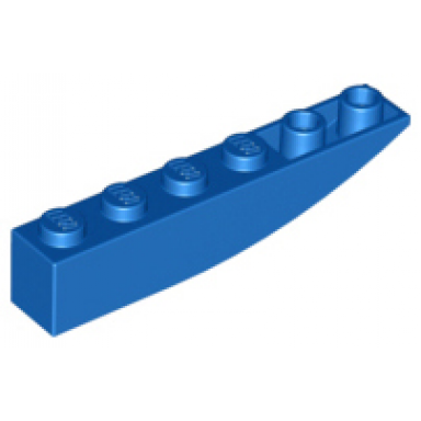 blue slope curved 6 x 1 inverted