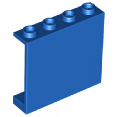 blue panel 1 x 4 x 3 - hollow studs