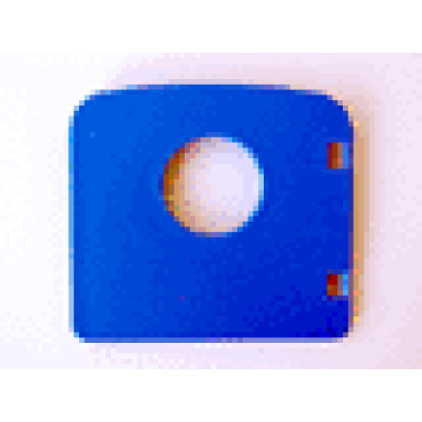 blue duplo door window pane 1 x 4 x 3 with porthole