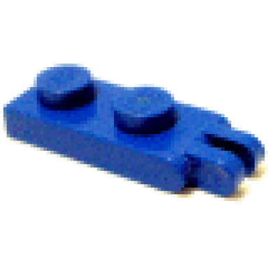blue hinge plate 1 x 2 with 2 fingers on end - solid studs