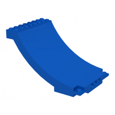 blue sports arena section skateboard ramp