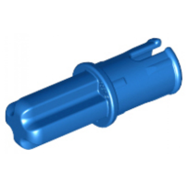 blue technic axle 1l with pin with friction ridges
