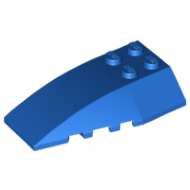 blue wedge 6 x 4 triple curved