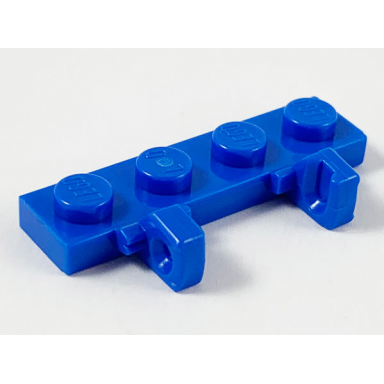 blue hinge plate 1 x 4 locking dual 1 finger on side