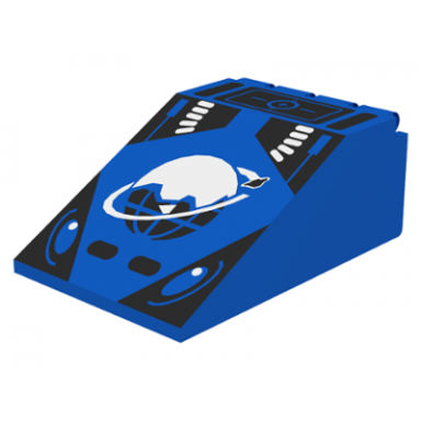 blue windscreen 6 x 4 x 2 canopy with ice planet logo pattern