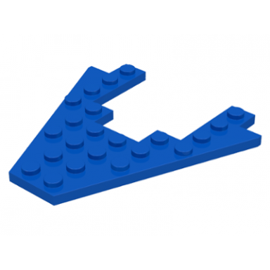 blue wedge plate 8 x 8 with 4 x 4 cutout