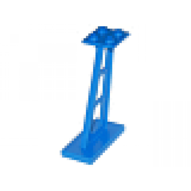 blue support 2 x 4 x 5 stanchion inclined 3mm wide posts