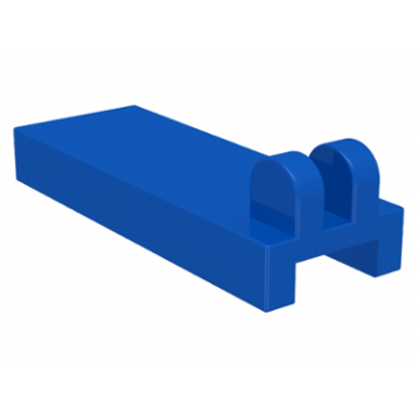 blue hinge tile 1 x 2 1 2 with 2 fingers on top