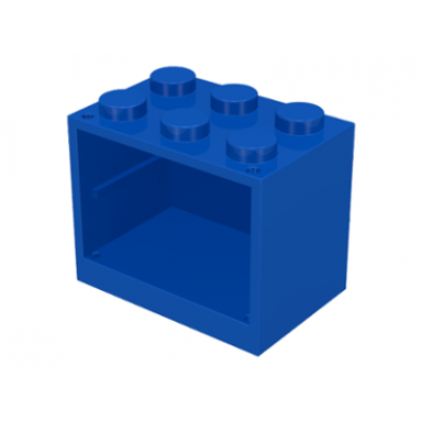 blue container cupboard 2 x 3 x 2 - solid studs
