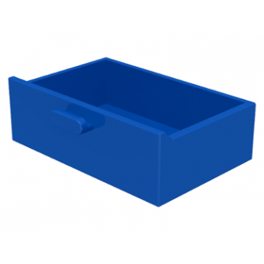 blue container cupboard 2 x 3 drawer