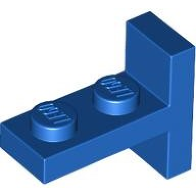 blue bracket 1 x 2 - 2 x 1 centered
