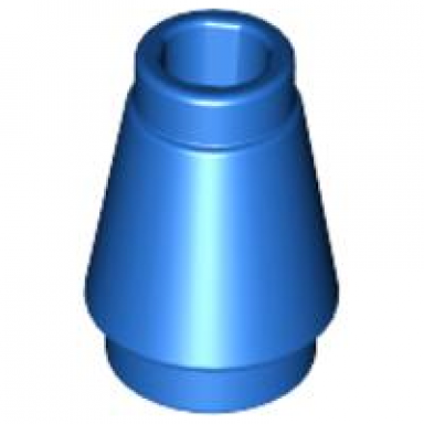 blue cone 1 x 1 with top groove