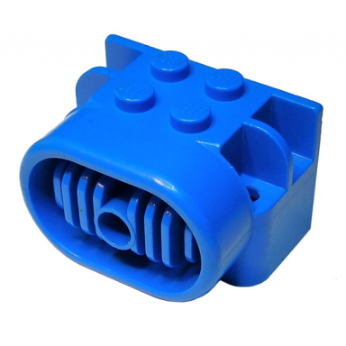 blue fabuland airplane motor engine block technic pin hole