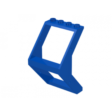 blue window 4 x 4 x 6 outward sloping