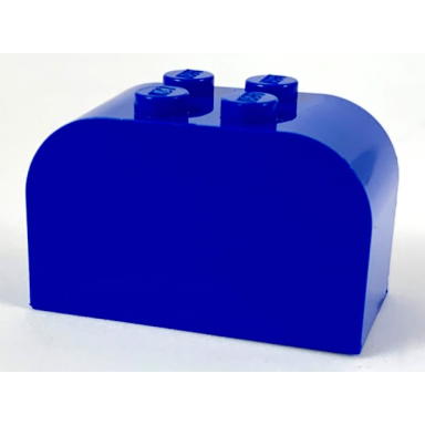blue slope curved 4 x 2 x 2 double with 4 studs