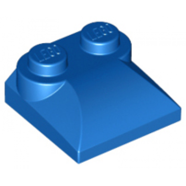 blue slope curved 2 x 2 x 2 3 with 2 studs and curved sides