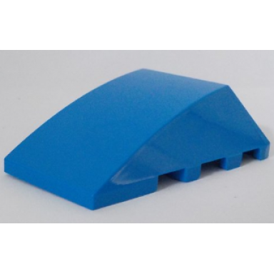 blue wedge 4 x 4 triple curved no studs