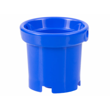 blue container bucket 2 x 2 x 2 with handle holes