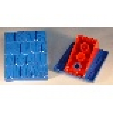 duplo roof sloped 30 4 x 4 with shingles profile and red base