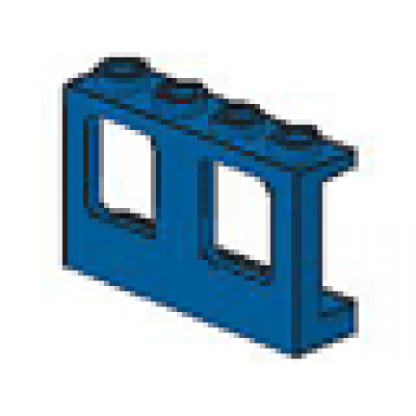 window 1 x 4 x 2 plane single top hole and double bottom holes for glass
