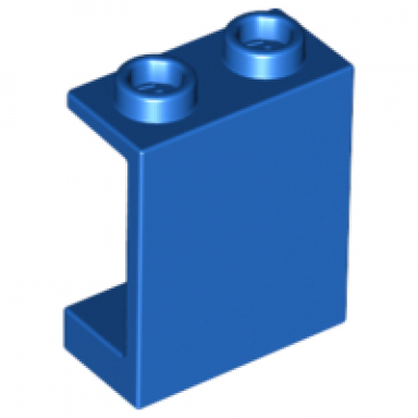 blue panel 1 x 2 x 2 - hollow studs