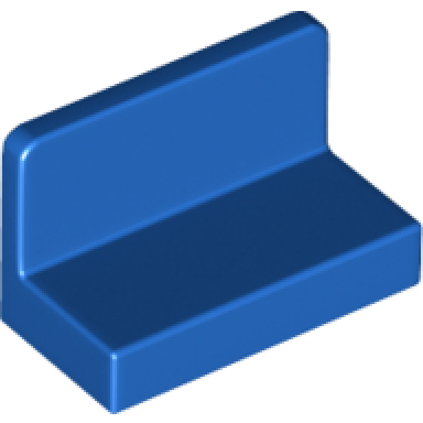 blue panel 1 x 2 x 1 with rounded corners