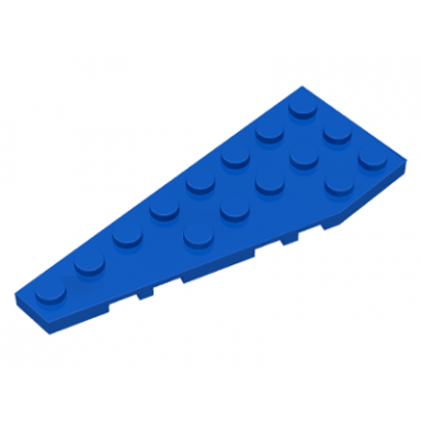 blue wedge plate 8 x 3 pentagonal left