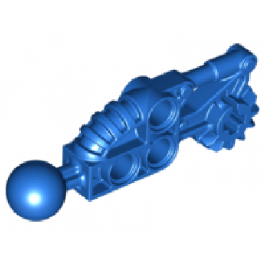 blue bionicle toa hordika arm lower section with ball joint