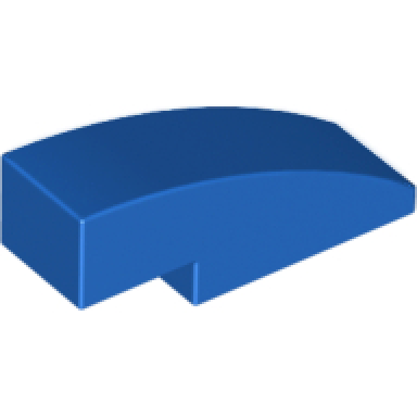 blue slope curved 3 x 1