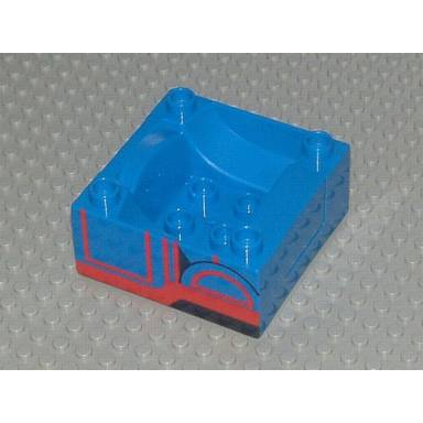 duplo train cab tender base with bottom tube with thomas friends gordon pattern