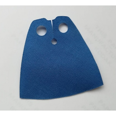 blue minifigure cape cloth standard - traditional starched fabric - 4.0cm height