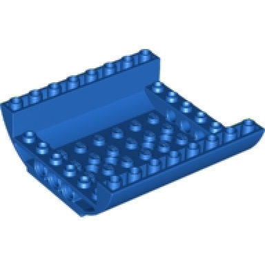 blue slope curved 8 x 8 x 2 inverted double