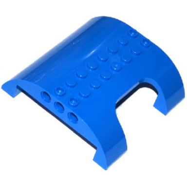 blue slope curved 8 x 8 x 2 double with cutout